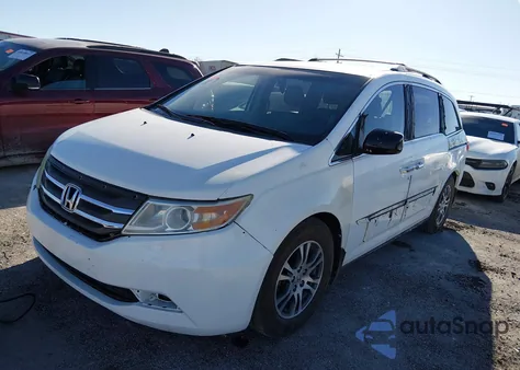 2012 Honda Odyssey Ex-L из США, поврежденный, VIN 5FNRL5H63CB087418